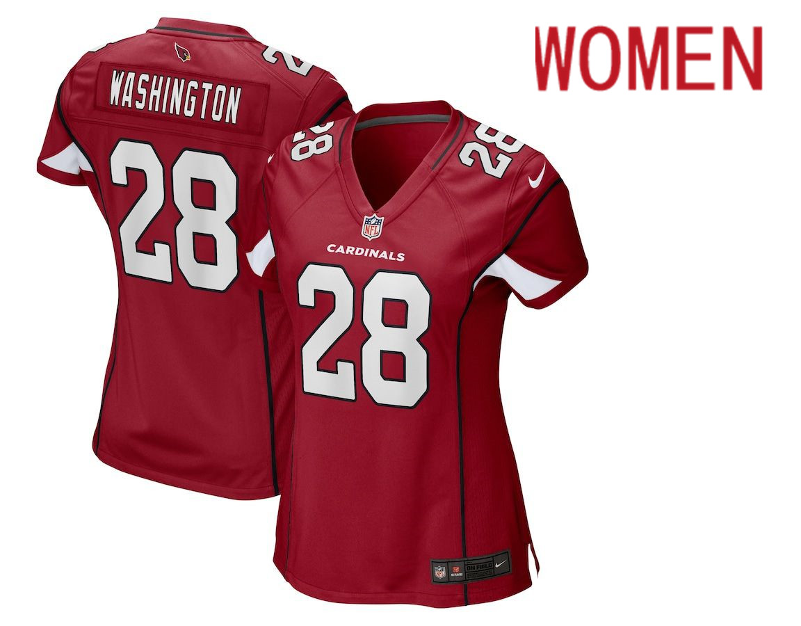 Cheap Women Arizona Cardinals 28 Charles Washington Nike Red Game NFL Jersey